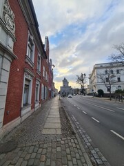 Strasse und Bürgersteig in Potsdam, Brandenburg