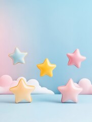 Marketer measuring customer satisfaction and rating stars. Satisfaction and loyalty analysis, customer retention increasing, marketing tools concept. Header or footer banner template with copy space.