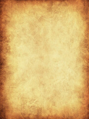 Obraz premium Vintage old paper background with high-resolution parchment texture featuring burnt edges and blank template ideal for letters notebooks and creative projects