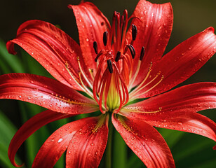 red lily flower