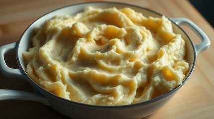 Creamy Rustic Mashed Potato Side Dish in a Pan