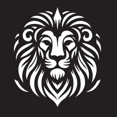 Lion stylized in vector