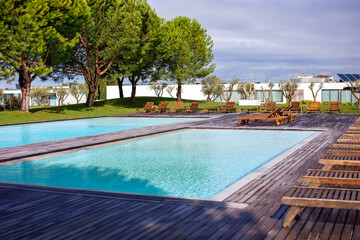 Swimming pool in luxury villa, Costa Blanca, Spain