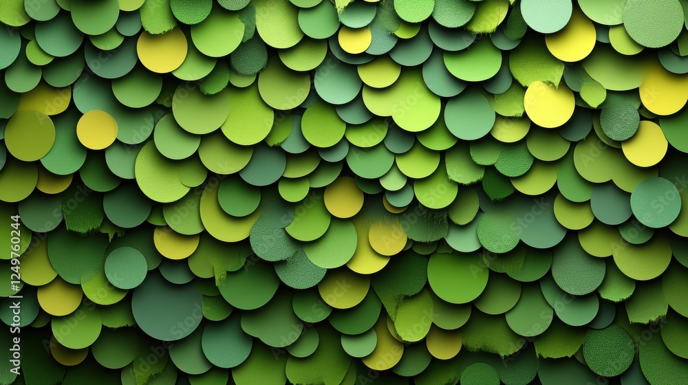 Aufkleber abstract green circle pattern texture background