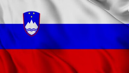Slovenia waving 4k video