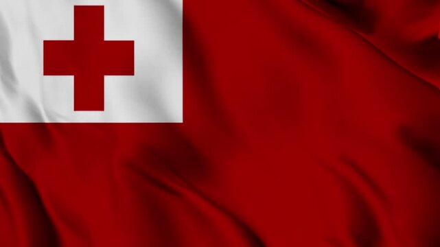 flag of tonga waving