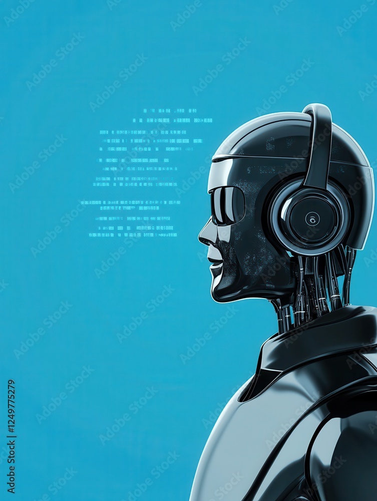 Poster chatbot concept. man chatting with chat bot. customer support service vector illustration. chat with