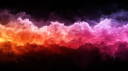 Cosmic nebula, vibrant colors, dark background, space background, design element
