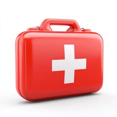 Obraz premium Emergency 3D render icon a white background, featuring a bold design symbolizing urgent response.