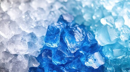 Obraz premium Change from sapphire blue to ice blue, cool and inviting