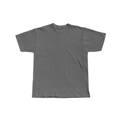 Blank T Shirt color grey template transparent background