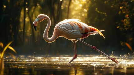 The Flamingo in the Dawn