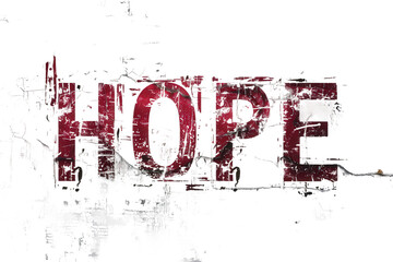 Typographic Art Piece Featuring the Word Hope