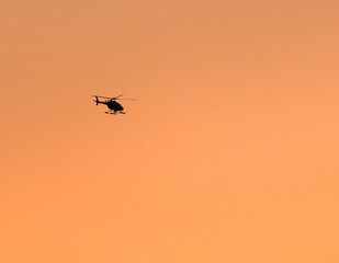 helicopter flying in the sky