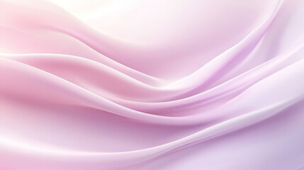 Fototapeta premium Delicate lavender and pink gradient silk fabric waves with subtle texture and soft lighting, creating an elegant, romantic, and luxurious abstract background perfect for design and branding