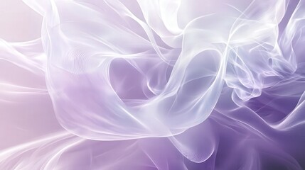 Obraz premium Abstract Lavender And White Swirling Fabric Design