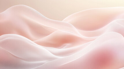 Obraz premium Abstract beige and peach waves with fine line texture, creating a smooth, elegant, and minimalist background ideal for website headers, presentations, and modern design projects