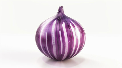 red onion on a white background