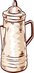Rustic Water Pitcher Illustration