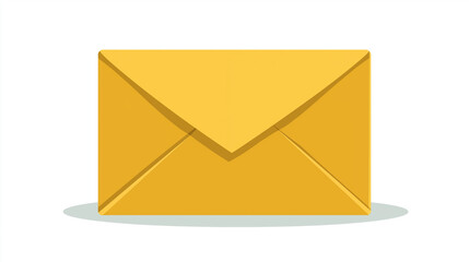 yellow envelope isolated on white background