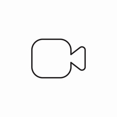 application video call icon sign vector