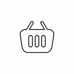 basket store icon sign vector
