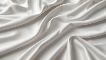 Obraz premium Soft and luxurious white silk satin fabric with smooth texture, silk, texture