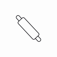 kitchen dough rolling icon sign vector