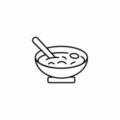 porridge meal icon sign vector