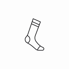 warm sock icon sign vector