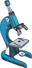 Blue Scientific Microscope
