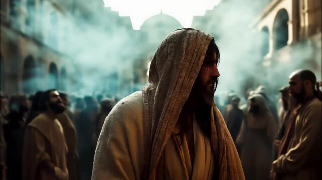 The Confrontation with the Pharisees: Jesus Challenges the Pharisees in the Temple, Biblical New Testament Depiction
