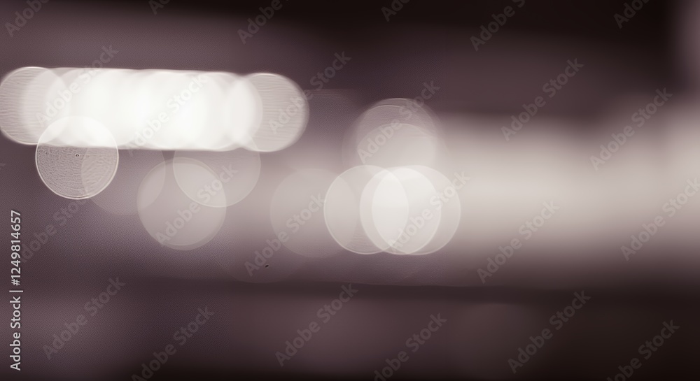 Poster abstract monochrome image of light bokeh effect creates dreamy texture