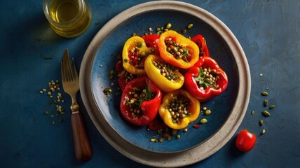 Roasted & Grilled Bell Peppers: A Close-Up of Vibrant, Aromatic Perfection