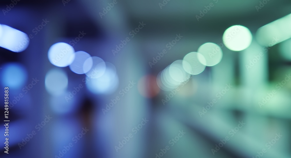 Aufkleber abstract blurred lights background with colorful bokeh effect for creative use