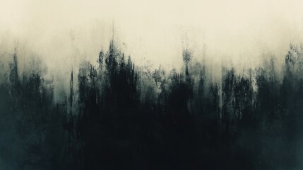 Naklejka premium Dark abstract textured background with blurred silhouettes.