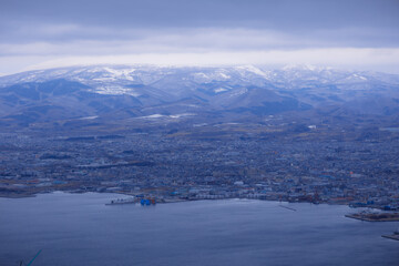 winter landscape in the mountains