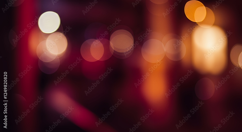 Poster abstract bokeh light background with warm tones and soft focus