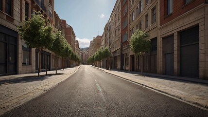 Obraz premium city street