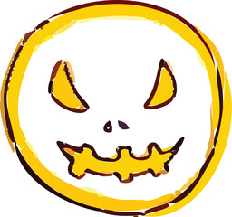 Simplistic Halloween Jack-o-Lantern Sketch

