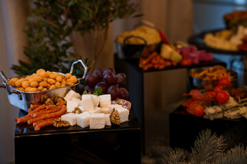 Exquisite Charcuterie and Cheese Display at a Festive Gathering