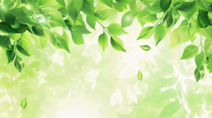green leaves background