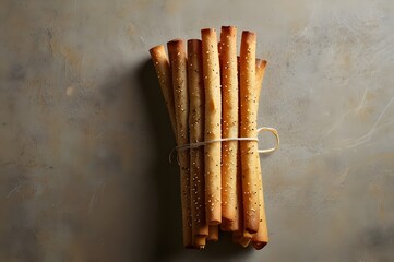 Crispy Breadsticks with a Lightly Salted Surface