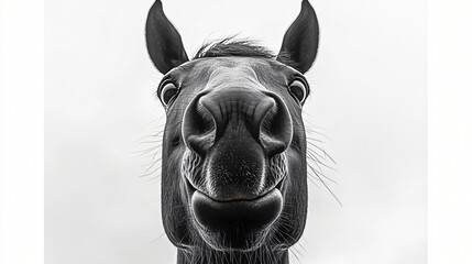 Obraz premium horse head isolated on black