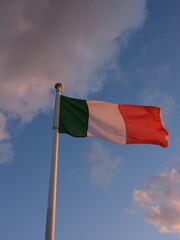 waving flag of Italy 