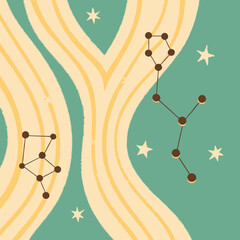 Aesthetic Pastel Abstract Artsy Vector Background