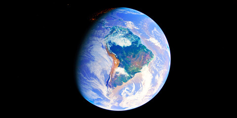 Earth South America - Earth is a rocky, terrestrial planet, the third from the Sun, and the only known planet to support life.