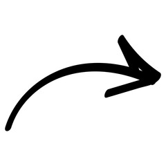 Hand drawn irregular brush
arrow