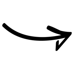 Hand drawn irregular brush
arrow