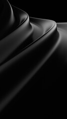 Abstract black vertical background Illustration. 3d rendering illustration not AI